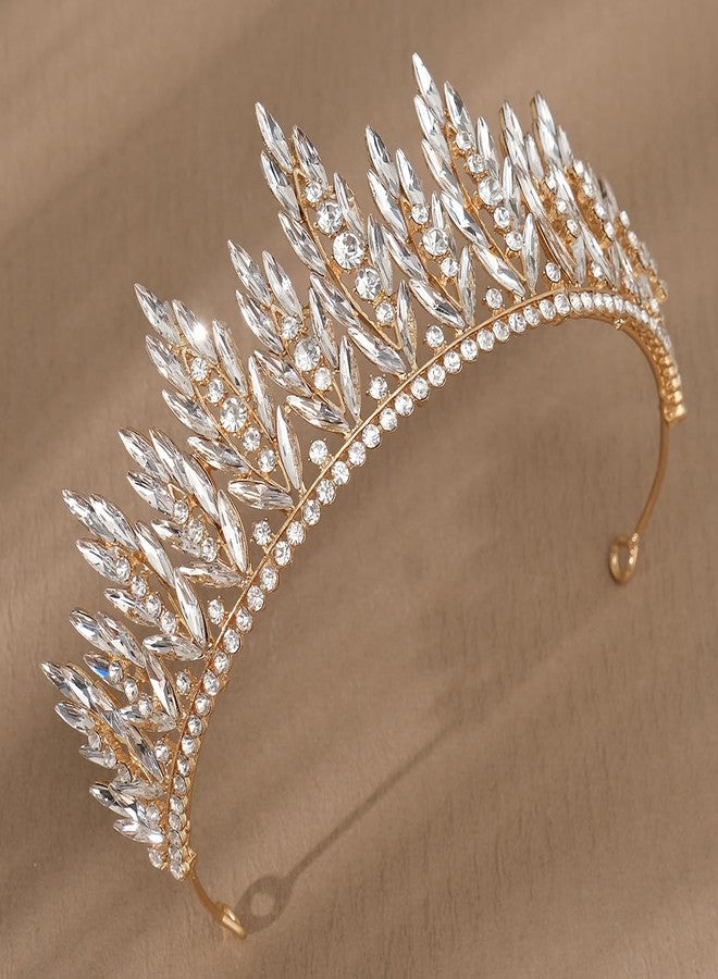 Rannyrena Crystal Bride Wedding Tiara Crown for Women Elegant Royal Queen Crown Headband Glitter Crystal Princess Headpieces for Quinceanera Pageant Prom Birthday - Image 2